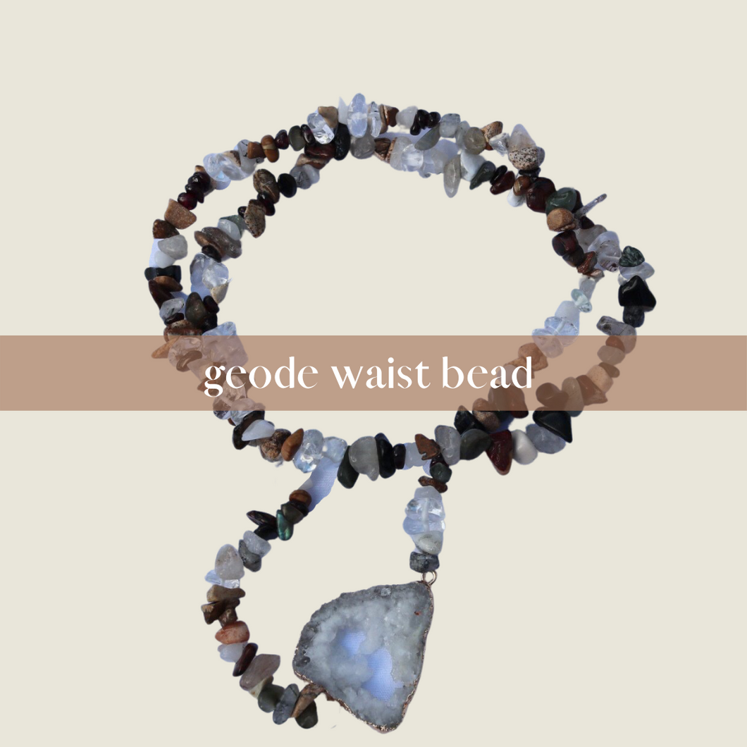 Geode waist bead